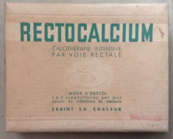 Boîte De Médicament Rectocalcium En Carton - Rare - Scatole