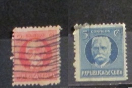 Cuba 1917 Personalities Maximo Gomez Calixto Garcia - Used Stamps