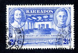 3339x)  Barbados 1939 - Sc# 205 ~ Used  (scv $8.75) - Barbados (...-1966)