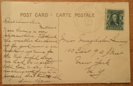 S471.-. USA.-.1907. 1 CT , FRANKLIN ON POSTCARD, DELAWARE WATERTO NEW YORK .SEE DESCRIPTION. "UPPER DELAWARE - Brieven En Documenten