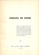 Aveiro - Revista "Pangloss Em Aveiro" (78 Páginas) (livro C/ Dedicatória Autógrafa) (4 Scans) - Théâtre