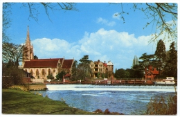 MARLOW : THE WEIR ON THE RIVER THAMES - Buckinghamshire