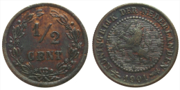 1/2 Cent 1901 (Netherlands) - 0.5 Centavos