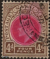 NATAL 1904 4d Carmine And Cinnamon KE VII SG 152 U OT246 - Natal (1857-1909)