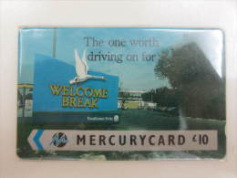 GPT Phonecard,5PTHC Welcome Break,used - [ 4] Mercury Communications & Paytelco