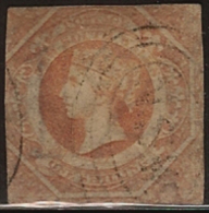 NSW 1854 1/- Pale Red QV SG 100 U SG112 - Used Stamps