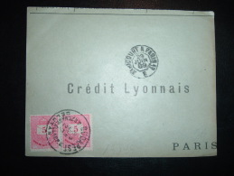 DEVANT DE LETTRE TP 5 X2 OBL. 89 JUN 27 BUDAPEST + AMBULANT 29 JUIN 89 AVRICOURT A PARIS 1° - Lettres & Documents