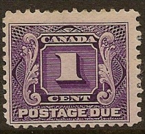 CANADA 1906 1c Post Due Thin Paper SG D2a M X#IM6 - Portomarken