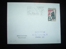 LETTRE TP ILE BOURBON 15F CFA OBL.MEC. 11-6-196? LE TAMPON - Lettres & Documents