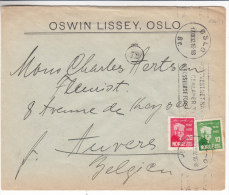 Norvège - Lettre  De 1932 ° - Expédie Vers La Belgique - Storia Postale
