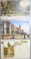 CPA Lot 3x Chromo Gruss Wilhelmshaven ALBERTSTRASSE Prinz Heinrichstrasse PRECURSEUR 1903 Timbre - Wilhelmshaven