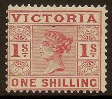 VICTORIA 1899 1/- Brown-Red QV SG 367 HM X#JJ13 - Mint Stamps