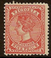 VICTORIA 1905 9d Red-Brown QV SG 424b M X#JE6 - Nuevos