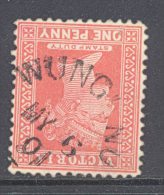 VICTORIA, 1890s 1d With Postmark ""WUNGHNU"" - Usados