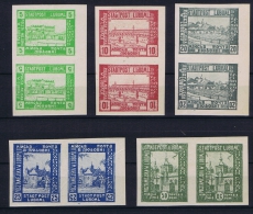 Poland: 1918 Lumboml Fi 1-5 A Inverted Corner Values/combinations Kehrdruckpare Werten, 5+10+20 MNH/** 25+50 MH/*  RRR - Neufs