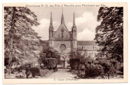 CP, 62, Chartreuse N-D. Des Près à NEUVILLE Sous MONTREUIL-sur-MER, Cour D'Honneur, Vierge - Montreuil