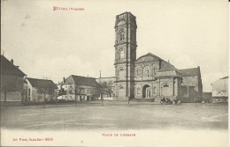 ETIVAL . PLACE DE L ABBAYE  ( Tache Dos Carte ) - Etival Clairefontaine