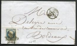 FRANCE - N° 10, OBL. ETOILE MUETTE PARIS LE 13/1/1854, POUR BORDEAUX - TB - 1852 Luis-Napoléon