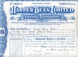 Accion De Harper Bean Limited - Auto's