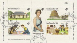 New Zealand-1974 New Zealand Day Souvenir Sheet Used - Used Stamps