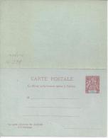COTE D´ IVOIRE - 1900 - ENTIER POSTAL AU TYPE GROUPE, AVEC CARTE REPONSE - NEUF - TB - - Briefe U. Dokumente