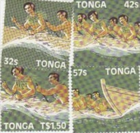 Tonga 1984 Canoe Race Set MNH - Tonga (1970-...)