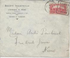 ALGERIE - 1936 -  LETTRE DE TLEMCEN A DESTINATION DE NIMES - - Covers & Documents