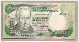 Colombia - Banconota Circolata Da 200 Pesos De Oro - 1989 - Colombie