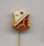 FOOTBAL / SOCCER , CLUB ´´FK DUBOCICA´´- LESKOVAC, SERBIA, 50 YEARS- Commemorative Pin Badge From 1973. - Bowling