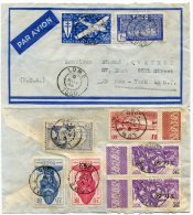 TOGO LETTRE PAR AVION DEPART LOME 9 NOV 46 POUR NEW YORK (U.S.A.) - Storia Postale