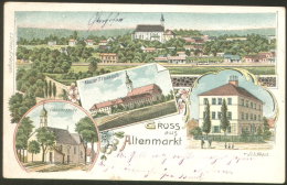 Altenmarkt Im Pongau SALZBURG LITHO OLD POSTCARD - Altenmarkt Im Pongau