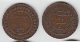 ****  TUNISIE - TUNISIA - 5 CENTIMES 1908 A  BRONZE **** EN ACHAT IMMEDIAT !!! - Tunisia