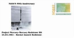 Spain 2013 - Nasa´s 50th Anniversary - Spatial Missions -Projet Mercury/Redstone BD - Europe