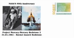 Spain 2013 - Nasa´s 50th Anniversary - Spatial Missions -Projet Mercury/Redstone 2 - Europe