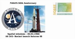 Spain 2013 - Nasa´s 50th Anniversary - Spatial Missions -Apollo AS 202 - Europe