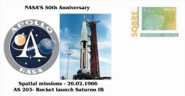 Spain 2013 - Nasa´s 50th Anniversary - Spatial Missions -Apollo AS 203 - Europe