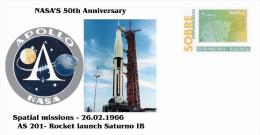 Spain 2013 - Nasa´s 50th Anniversary - Spatial Missions -Apollo AS 201 - Europe