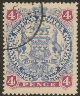 RHODESIA 1897 4d Ultra & Claret SG 70 U ZA144 - Altri & Non Classificati