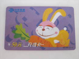 China Recharge Prepaid Phonecard,rabbit,used - Conejos