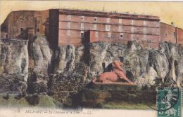 Cp , 90 , BELFORT , Le Château Et Le Lion - Belfort – Le Lion