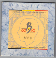 BELGIQUE MORIN FDC M/PS5 1990 3 Piéces De 500 Fr ( 847/9) En Argent, Tirage: 10 000, QUALITY PROOF . (3SP32) - FDEC, BU, BE & Münzkassetten