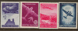 BULGARIA 1940 Air 30l - 100l SG 442/5 UNHM ZU325 - Luftpost