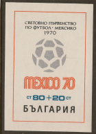 BULGARIA 1970 80+20s Football SG MS1982 UNHM ZU341 - Posta Aerea