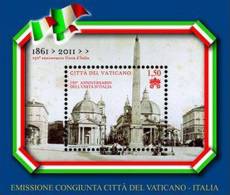 VATICANO – VATICAN CITY - VATICAN - 2011 - 150° ANN. UNITA´ D´ITALIA - BF ** - Unused Stamps