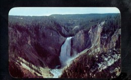 F745  Yellowstone National Park, Montana -  Grand Canon And Lower Falls - Serie Dexter - Small Size - Parques Nacionales USA