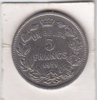 UN BELGA - 5 FRANCS Nickel Albert I 1931 FR Pos A - 5 Francs & 1 Belga