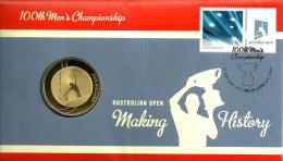 AUSTRALIA $5 100TH MEN CHAMPIONSHIP TENNIS SPORT QEII TITLE 1 YEAR PNC 2012 UNC N.R. READ DESCRIPTION CAREFULLY!! - Sonstige & Ohne Zuordnung