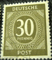Germany 1946 Numeral 30pf - Used - Oblitérés
