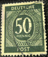 Germany 1946 Numeral 50pf - Used - Afgestempeld