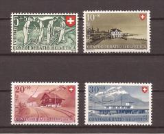 1947 ZNr B34-37 Métiers Et Maisons Suisses Neufs **/postfrisch/MNH - Ongebruikt